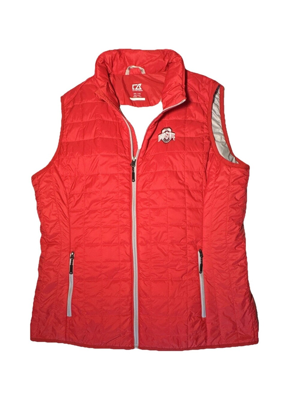 Cutter & Buck Ohio State Red Quilted Vest XXL CBWeatherTec Full Zip Men's